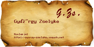 György Zselyke névjegykártya